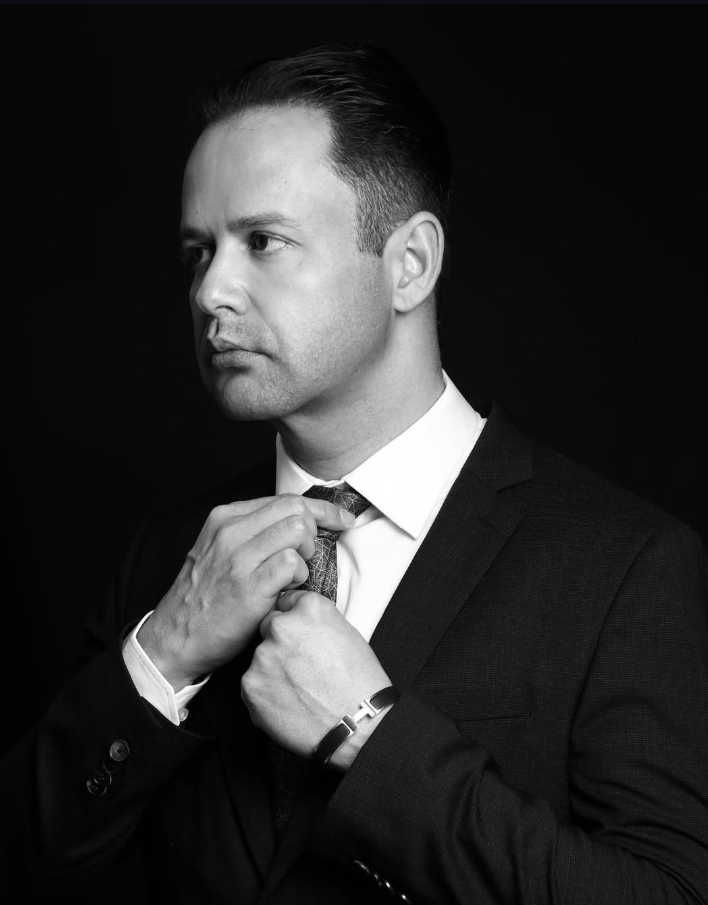 Retrato em preto e branco de Oto Lima
